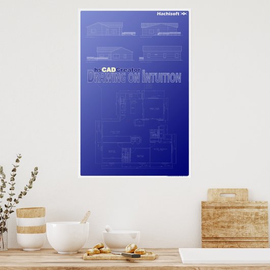 hsCADCreatorFloorPlanPoster Poster (Küche)