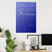 hsCADCreatorFloorPlanPoster Poster (Heimbüro)