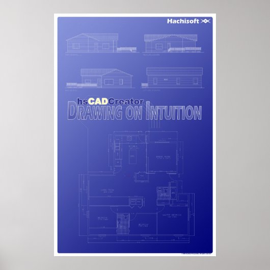 hsCADCreatorFloorPlanPoster Poster (Vorne)