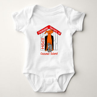 HSCI Logo mit Namen Baby Strampler