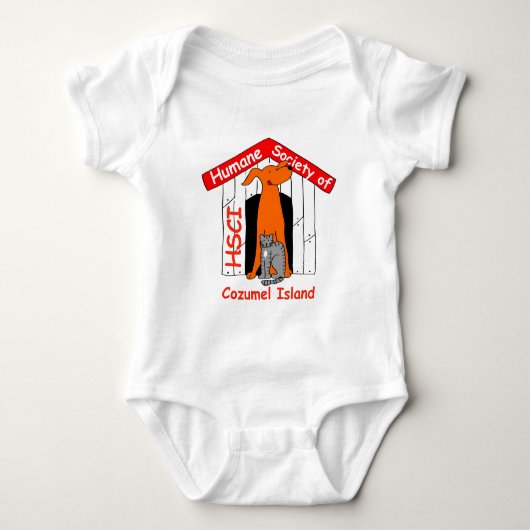 HSCI Logo mit Namen Baby Strampler (Vorderseite)