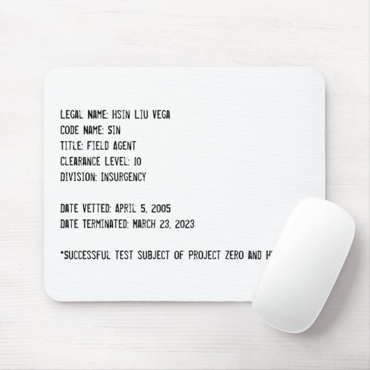 Hsin-Dateien Mousepad (Mit Mouse)