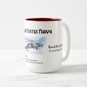 HSL-490 'Scorpion' Hubschrauber Anti-U-Boot-Licht Zweifarbige Tasse (VorderseiteRechts)