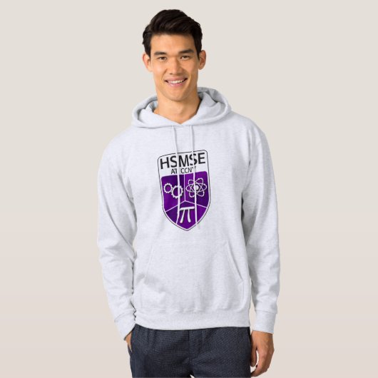 HSMSE Pull-over Hoodie in Ash Gray (Vorne ganz)