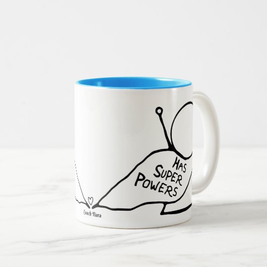 "HSP: Hat SuperPower-" Tasse (VorderseiteRechts)