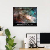 HST Omega Nebula M17 Poster (Heimbüro)