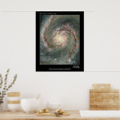 HST Whirlpool Galaxy M51 Poster (Küche)