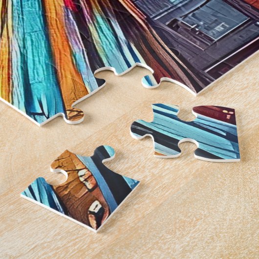 HST-Zug Verlassend London + Sehenswürdigkeiten Ill Puzzle (Seite)