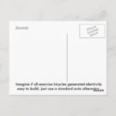 HSU-Fahrrad 12 Volt Power Station Postkarte (Rückseite)