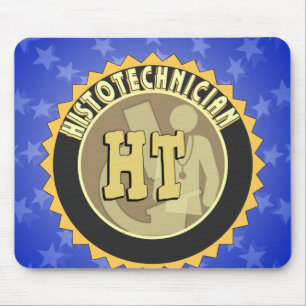 HT ABZEICHEN HISTOTECHNICIAN HISTOLOGY TECH LOGO MOUSEPAD