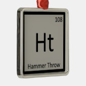 HT - Hammerwirbelspur und Symbol für Feldchemie Ornament Aus Metall (Rechts)