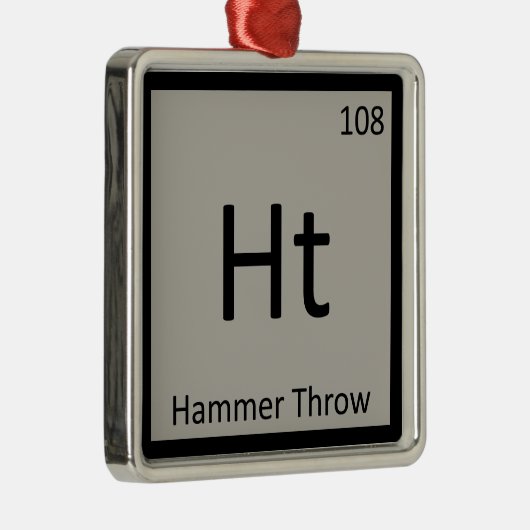 HT - Hammerwirbelspur und Symbol für Feldchemie Ornament Aus Metall (Rechts)