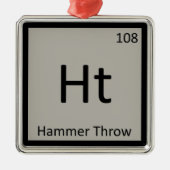 HT - Hammerwirbelspur und Symbol für Feldchemie Ornament Aus Metall (Vorne)