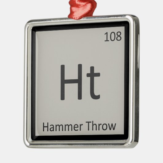 HT - Hammerwirbelspur und Symbol für Feldchemie Ornament Aus Metall (Links)