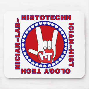 HT HISTOTECHNICIAN HISTOLOGY TECH LIEBE LOGO ASL MOUSEPAD