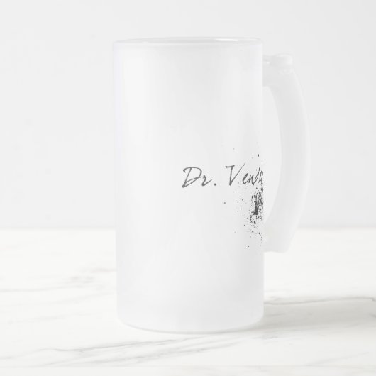 Ht-Schädel der Spaten-FarbTasse - Dr. Vendetta Mattglas Bierglas (VorderseiteRechts)