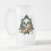 Ht-Schädel der Spaten-Tasse - Blüte Mattglas Bierglas (Links)