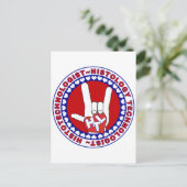 HTC HISTOTECHNOLOGIST SPECIALIST LOGO ROUND LABRAD POSTKARTE (Stehend Vorderseite)