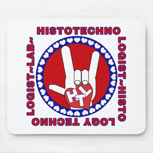HTC HISTOTECHNOLOGIST SPECIALIST LOGO SQUARE LABRA MOUSEPAD (Vorne)
