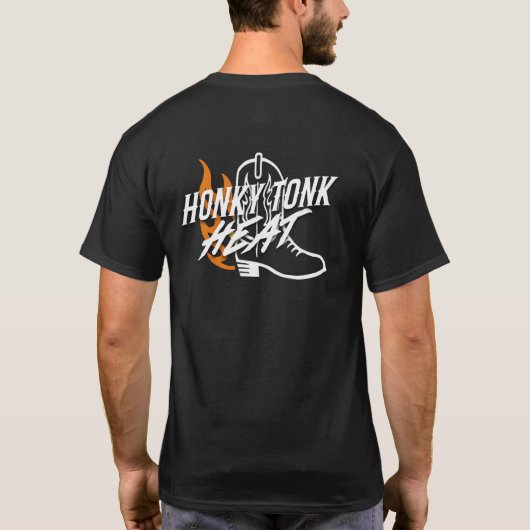 HTH Flaming Boot T-Shirt (weiß) (Rückseite)