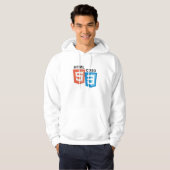 HTML5 CSS3 Logo-Kapuzenpulli Hoodie (Vorne ganz)