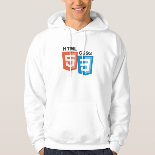 HTML5 CSS3 Logo-Kapuzenpulli Hoodie (Vorderseite)