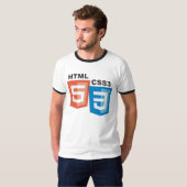 HTML5 CSS3 Logos T-Shirt (Vorne ganz)