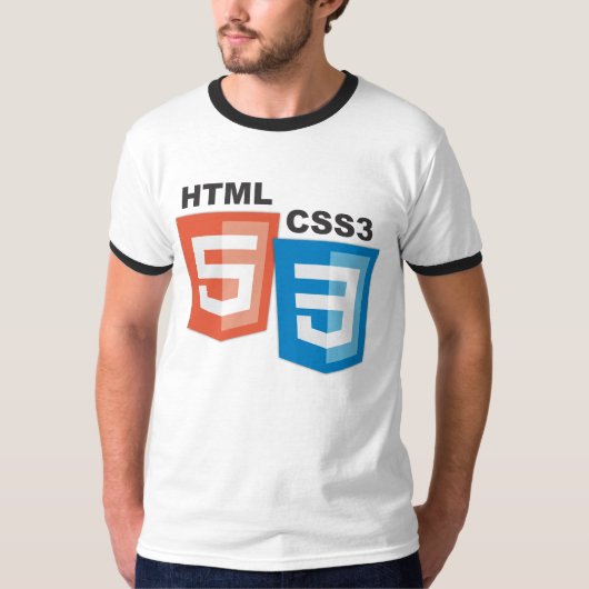 HTML5 CSS3 Logos T-Shirt (Vorderseite)