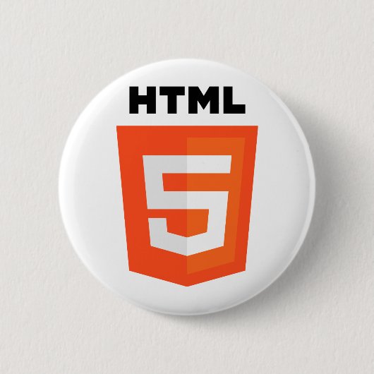 HTML 5-Logo Button (Vorderseite)