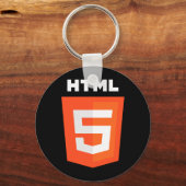 HTML 5-Logo Schlüsselanhänger (Vorderseite)