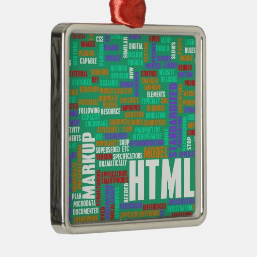 HTML 5 oder HTML5 Silbernes Ornament (Rechts)