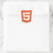 HTML 5 QUADRATISCHER AUFKLEBER (Tasche)