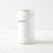 HTML <beer> Stein Bierglas (Vorderseite Links)