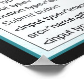 HTML-Blatt-Postings Poster (Ecke)