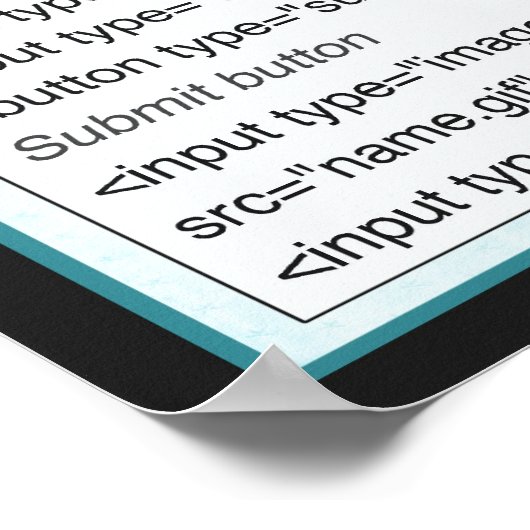 HTML-Blatt-Postings Poster (Ecke)