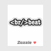 HTML-Code Aufkleber (Blatt)