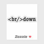 HTML-Code Aufkleber (Blatt)