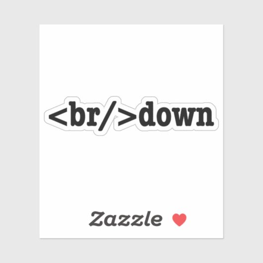 HTML-Code Aufkleber (Blatt)