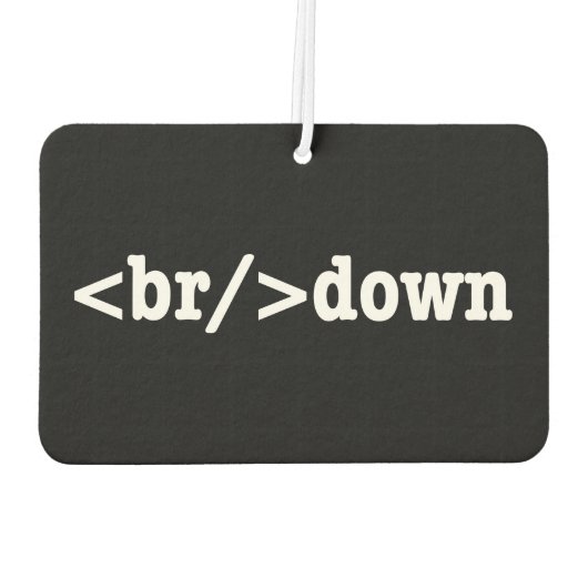 HTML-Code Autolufterfrischer (Rückseite)