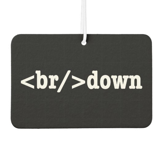 HTML-Code Autolufterfrischer (Vorderseite)