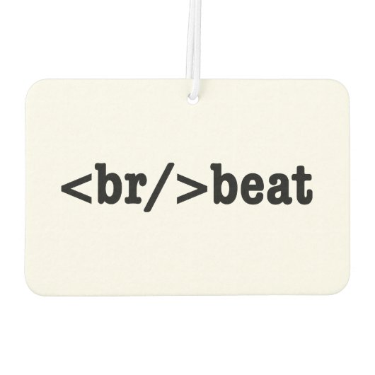 HTML-Code Autolufterfrischer (Rückseite)