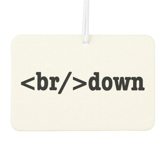 HTML-Code Autolufterfrischer (Rückseite)