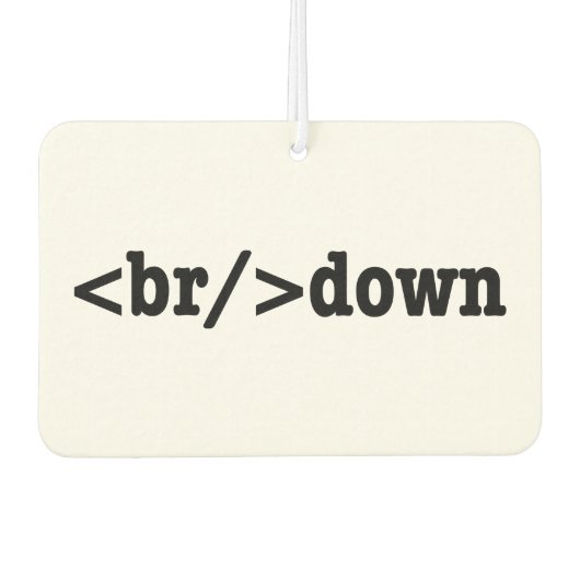 HTML-Code Autolufterfrischer (Vorderseite)