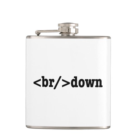 HTML-Code Flachmann (Vorderseite)