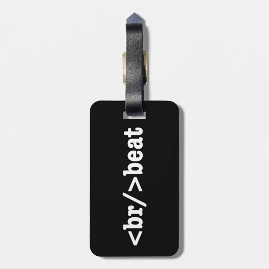 HTML-Code Gepäckanhänger (Rückseite vertikal)