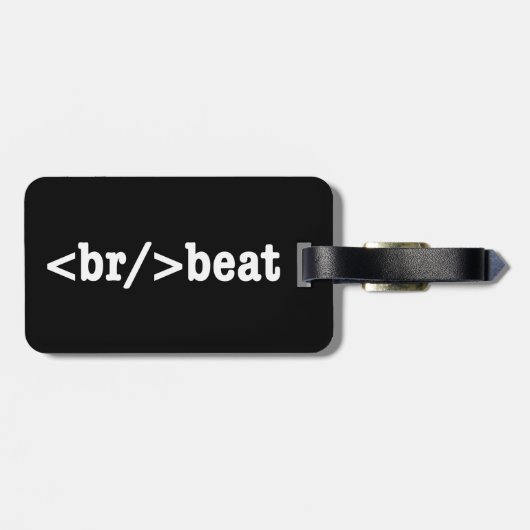 HTML-Code Gepäckanhänger (Rückseite horizontal)