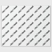 HTML-Code Geschenkpapier (Flach)