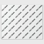 HTML-Code Geschenkpapier (Flach)