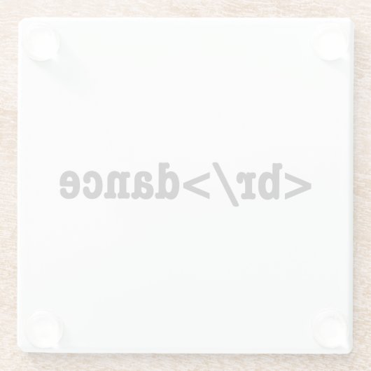HTML-Code Glasuntersetzer (Rückseite)