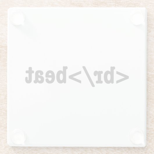 HTML-Code Glasuntersetzer (Rückseite)